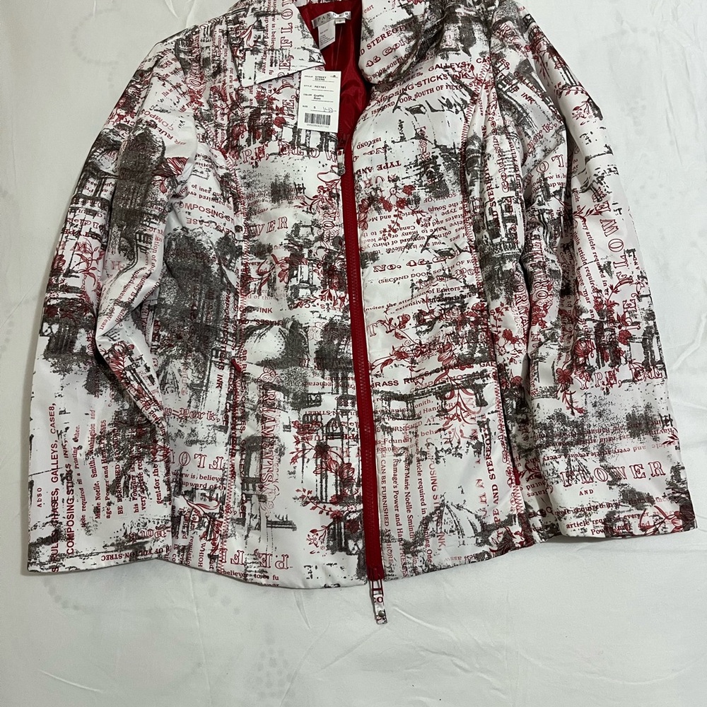 SPANNER Graffiti Print in Red White snd Black Womens Size Small New with Tags